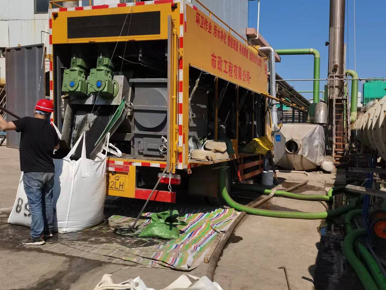 枣强淤泥压干处理